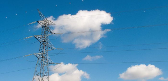 Power lines in front of clouds - Electricity No Deposit No Prepaid