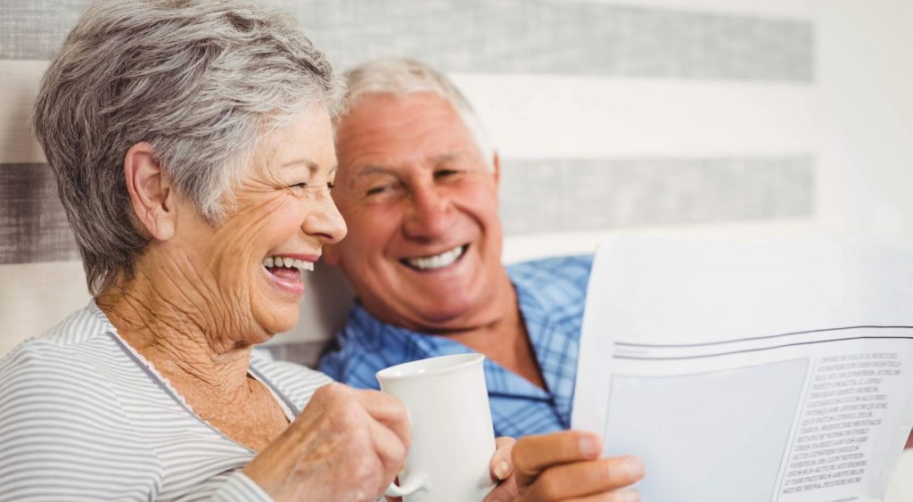 Happy senior couple - Electricity Senior Discount