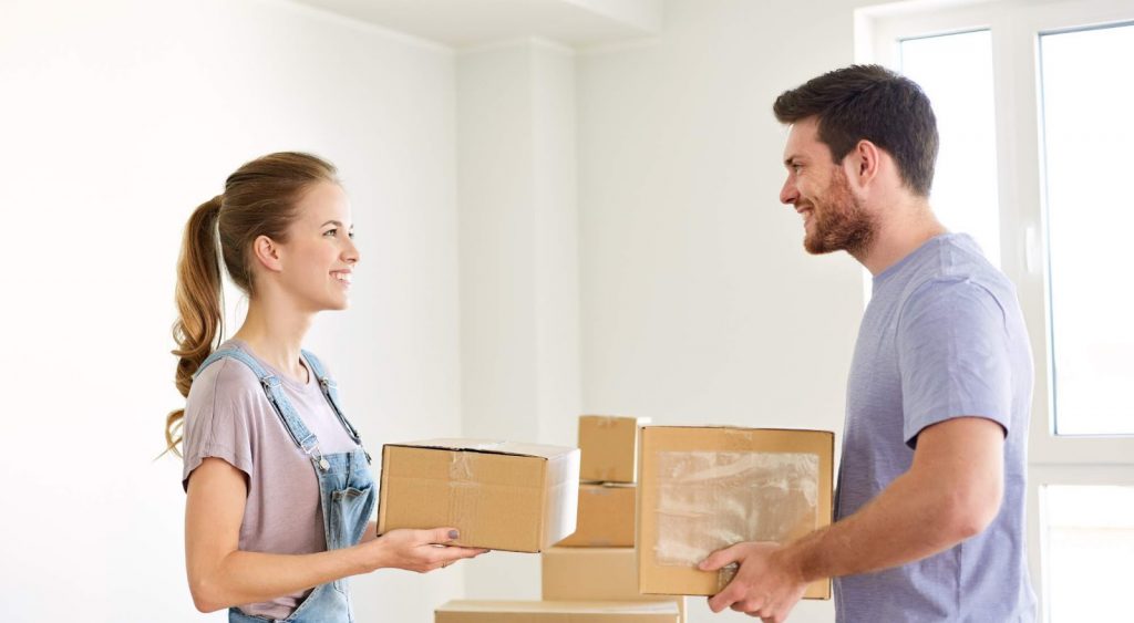 Couple moving in. Entrust Energy