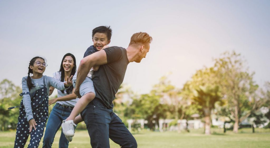 Happy family playing - Frisco