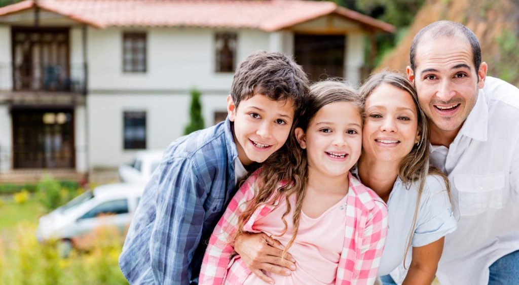 Happy family and home - Prepaid Electricity Dallas