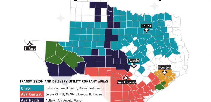 Texas deregulation map