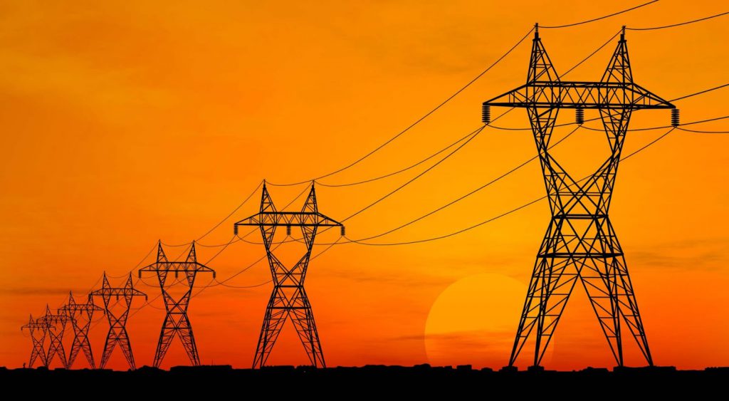 Power lines at evening - Tomorrow Energy