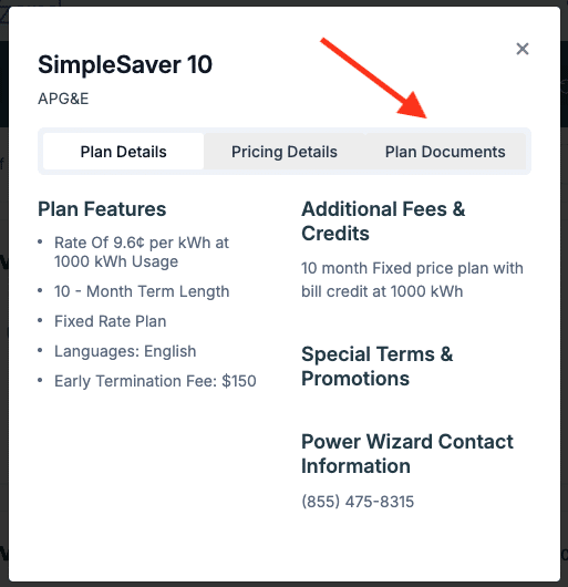 How to find the EFL in Power Wizard