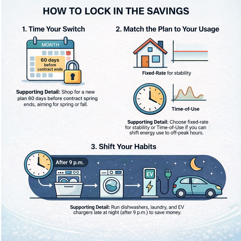 How to lock in the savings?