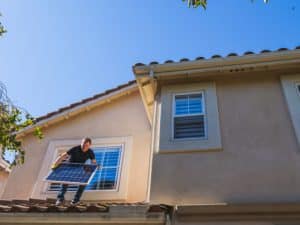 Man Installing roof