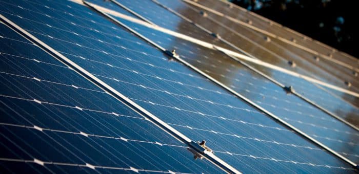 Solar panels on a home in Texas