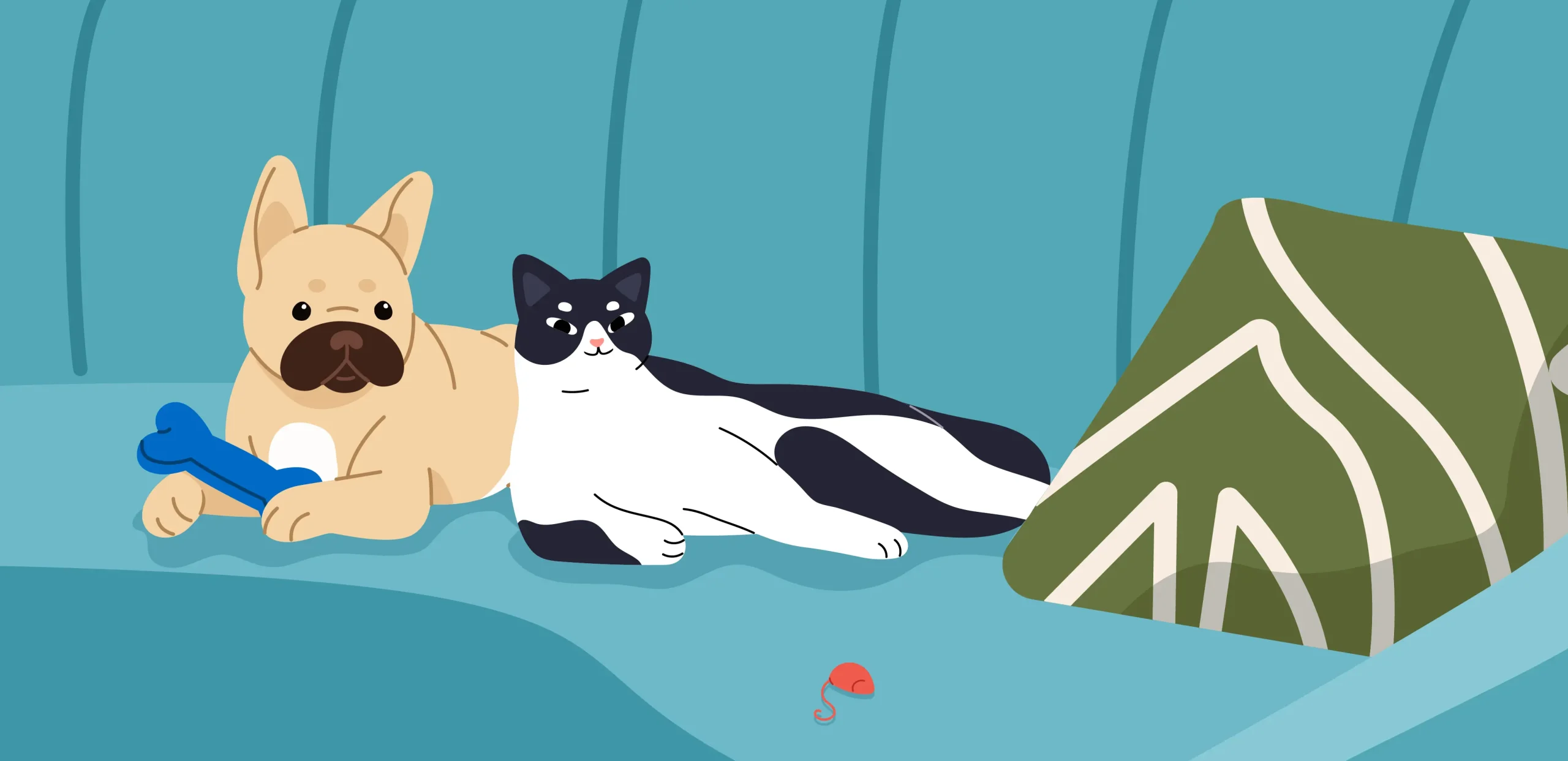 A header image for a blog about the extent people go to keep their pets happy.