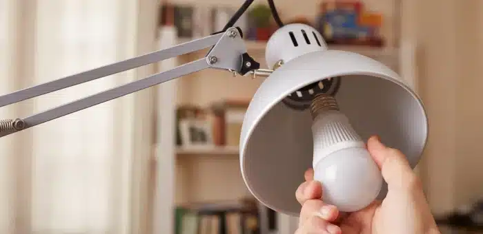 Changing an LED bulb